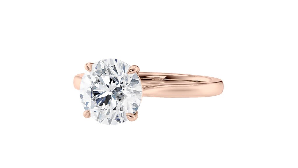 Round Solitaire Diamond Engagement Ring