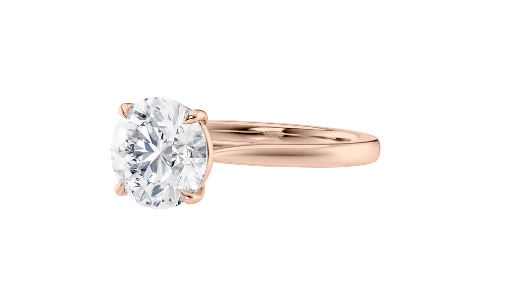 Round Solitaire Diamond Engagement Ring