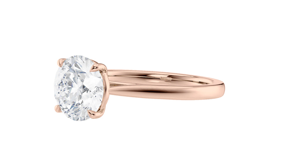 Round Solitaire Diamond Engagement Ring