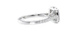Cushion Cut Halo Classic Diamond Band Engagement Ring