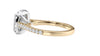 Cushion Cut Halo Classic Diamond Band Engagement Ring