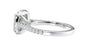 Cushion Cut Halo Classic Diamond Band Engagement Ring
