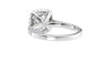 Cushion Cut Halo Classic Diamond Band Engagement Ring