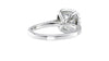 Cushion Cut Halo Classic Diamond Band Engagement Ring