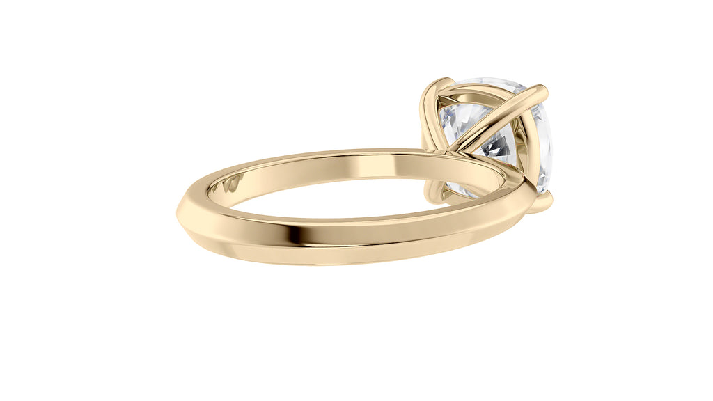Cushion Cut Solitaire Diamond Engagement Ring