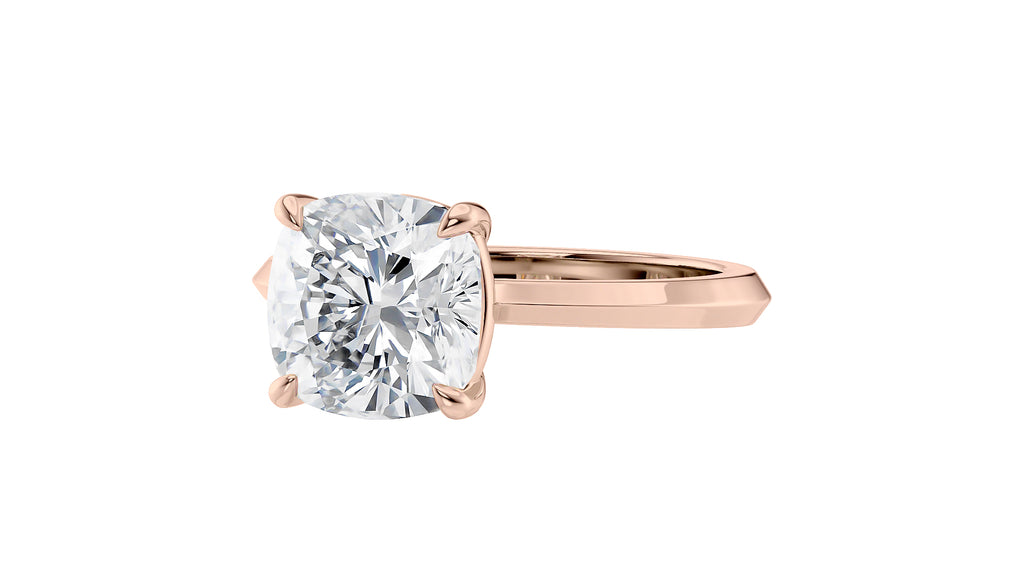 Cushion Cut Solitaire Diamond Engagement Ring