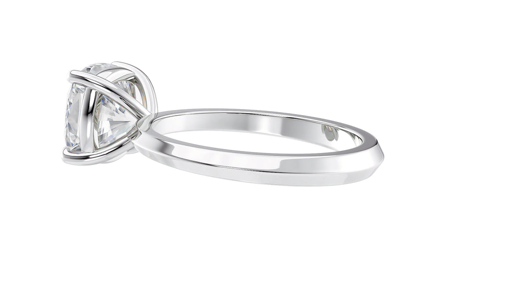 Cushion Cut Solitaire Diamond Engagement Ring