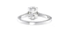 Oval Solitaire Classic Diamond Band Engagement Ring