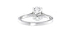 Oval Solitaire Classic Diamond Band Engagement Ring