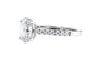 Oval Solitaire Classic Diamond Band Engagement Ring