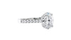 Oval Solitaire Classic Diamond Band Engagement Ring