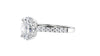 Oval Solitaire Classic Diamond Band Engagement Ring