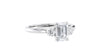 Emerald Cut Classic 3 Stone Diamond Engagement Ring