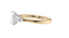 Emerald & Pear Cut 3 Stone Diamond Engagement Ring