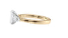 Emerald & Pear Cut 3 Stone Diamond Engagement Ring