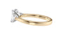 Emerald & Pear Cut 3 Stone Diamond Engagement Ring