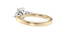 Emerald & Pear Cut 3 Stone Diamond Engagement Ring