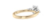 Emerald & Pear Cut 3 Stone Diamond Engagement Ring