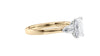 Emerald & Pear Cut 3 Stone Diamond Engagement Ring