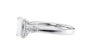 Emerald & Pear Cut 3 Stone Diamond Engagement Ring