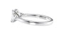 Emerald & Pear Cut 3 Stone Diamond Engagement Ring