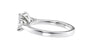 Emerald & Pear Cut 3 Stone Diamond Engagement Ring