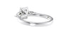Emerald & Pear Cut 3 Stone Diamond Engagement Ring