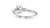 Emerald & Pear Cut 3 Stone Diamond Engagement Ring