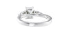 Emerald & Pear Cut 3 Stone Diamond Engagement Ring