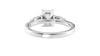 Emerald & Pear Cut 3 Stone Diamond Engagement Ring