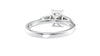 Emerald & Pear Cut 3 Stone Diamond Engagement Ring