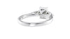 Emerald & Pear Cut 3 Stone Diamond Engagement Ring