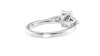 Emerald & Pear Cut 3 Stone Diamond Engagement Ring