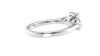Emerald & Pear Cut 3 Stone Diamond Engagement Ring