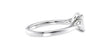 Emerald & Pear Cut 3 Stone Diamond Engagement Ring