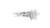 Emerald & Pear Cut 3 Stone Diamond Engagement Ring