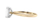 Emerald Cut Solitaire Hidden Halo Diamond Engagement Ring
