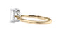 Emerald Cut Solitaire Hidden Halo Diamond Engagement Ring