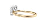 Emerald Cut Solitaire Hidden Halo Diamond Engagement Ring