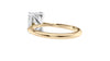 Emerald Cut Solitaire Hidden Halo Diamond Engagement Ring