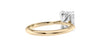 Emerald Cut Solitaire Hidden Halo Diamond Engagement Ring