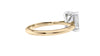 Emerald Cut Solitaire Hidden Halo Diamond Engagement Ring