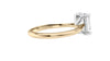 Emerald Cut Solitaire Hidden Halo Diamond Engagement Ring