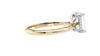 Emerald Cut Solitaire Hidden Halo Diamond Engagement Ring