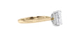 Emerald Cut Solitaire Hidden Halo Diamond Engagement Ring