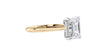 Emerald Cut Solitaire Hidden Halo Diamond Engagement Ring