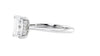 Emerald Cut Solitaire Hidden Halo Diamond Engagement Ring