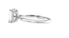Emerald Cut Solitaire Hidden Halo Diamond Engagement Ring