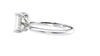 Emerald Cut Solitaire Hidden Halo Diamond Engagement Ring