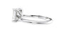 Emerald Cut Solitaire Hidden Halo Diamond Engagement Ring